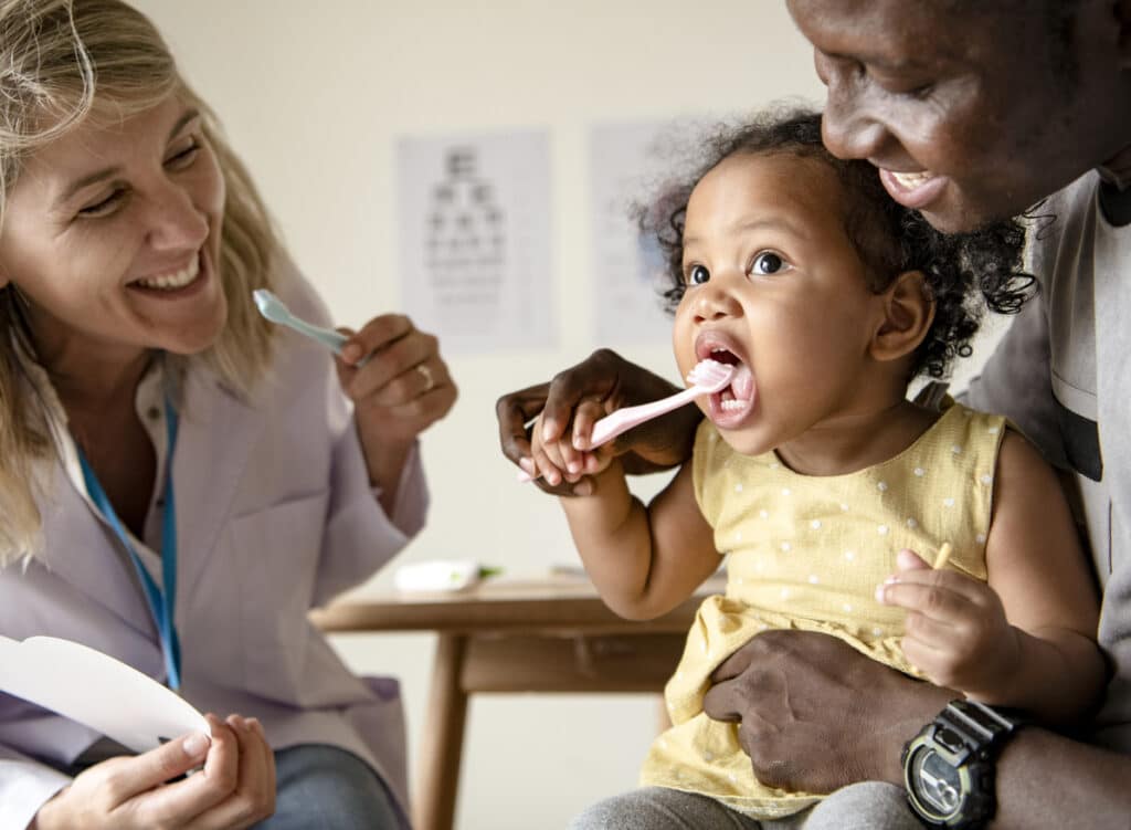 Toddlers first dental visit