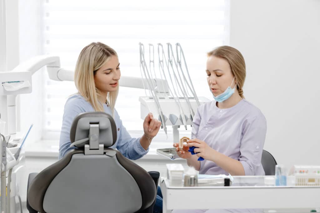 dental patient attending their dental appointment